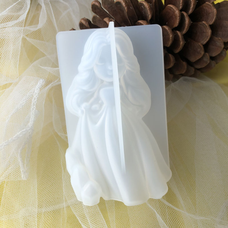 3D かわいいプリンセスシリコーンキャンドルモールド天使の女 - Soap Making Ins のレビューと価格